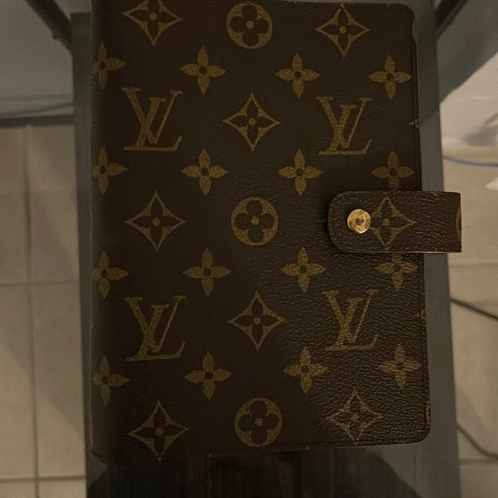 LOUIS VUITTON Monogram Canvas Medium Ring Agenda (USED) Made in France
